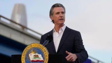 California Gov. Gavin Newsom endorses "fearless" Kamala Harris